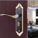 执手锁具房间木门锁房门卧室内门锁钢木门50铝合金面板孔距135mm