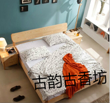 现代简约实木床定制双人床1.8特价松木床矮床榻榻米床北欧日式