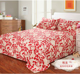 定做炕单加厚帆布印花床单单件双人纯棉老粗布床单加厚布料3米4米