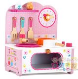 益智早教类幼儿园区角玩具 过家家仿真厨房灶台 木质小型厨房玩具