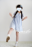 【Vcastle】原创设计-糯米糍-海豹夏季短袖蓝色刺绣幼稚园连衣裙