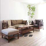兆源家具家装：日式家具丨北欧风格丨实木沙发丨小居室休闲沙发S1