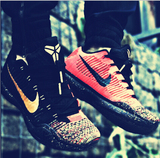美国代购正品Nike Kobe 10 科比10 圣诞款男士网面鸳鸯泼墨篮球鞋
