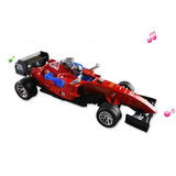 F1方程式赛车声光回力音乐合金金属仿真小汽车模型车儿童男孩玩具