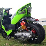 鬼火摩托车改装150cc发动机助力车踏板车街头汽油越野摩托车宽胎