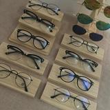 实木眼镜展示托盘眼镜店太阳镜墨镜展柜陈列装饰道具原木眼镜架