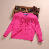 16秋冬新款儿童装毛衣1-2-3-4岁女童针织衫宝宝开衫外套保暖上衣