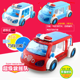 儿童玩具电动小汽车万向声光救援车警车玩具男女宝宝1-2-3-4-5岁