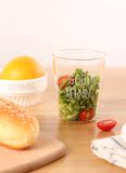 薇安家。法文字母玻璃碗水果蔬菜宜家创意色拉饭碗沙拉甜品碗套装
