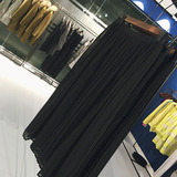 唯家 品质优 超垂！最显瘦的黑色 韩国质感风琴百褶半身裙长裙