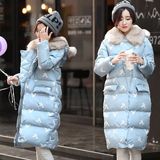 2016冬季新款外套女羽绒棉服中长款反季学生韩版修身加厚毛领棉衣