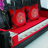 中式古典沙发新款刺绣坐垫抱枕红木椅垫加厚海绵座垫椅垫定做靠垫