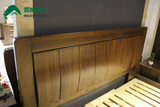 黑胡桃双人床高箱气压储物现代简约原木家具可定制高档家具特价