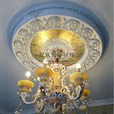 欧式圆形灯池客厅餐厅天花板吊顶装饰材料水晶吊灯PS雕花灯盘