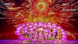 2016央视春晚茉莉花舞蹈扇子1.2尺纯真丝扇子双面双色秧歌扇子