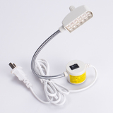 LED车衣灯缝纫机照明灯工业工作灯LED18珠220V透明无极调光插头线