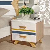 北欧简约实木床头柜 原木橡木小斗柜 现代烤漆床边柜小户型储物柜