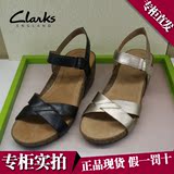2016夏新款Clarks其乐女鞋Temira Compass休闲坡跟凉鞋现货代购