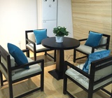 新中式售楼处洽谈桌椅 现代茶楼酒店咖啡厅简约接待沙发桌椅组合