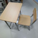 定制 学生课桌椅 榉木纹板材厂家直销 中小学生培训班托管班