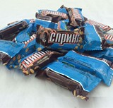 进口俄罗斯巧克力牛奶花生夹心士力架糖果 食品零食1000克 包邮