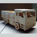 玩具车木质工艺品车模型实木汽车工艺品车儿童玩具实木玩具大货车