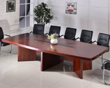 办公家具办公桌油漆会议桌贴木皮长条开会桌实木大小会议桌洽谈桌