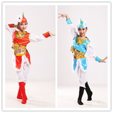 少儿演出服儿童表演服民族蒙族女童筷子舞蹈服幼儿蒙古舞服装裤装