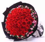 520红玫瑰99朵19朵33鲜花礼盒花束生日鲜花上海订花速递同城送花