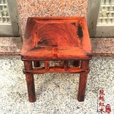 红木方凳 老挝大红酸枝四方凳子 交趾黄檀换鞋凳 实用凳子 矮凳