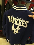 断码特价！！2015秋冬MLB棒球外套纯色男式拉绒正品折扣店AL114