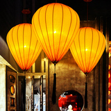 中式吊灯布艺灯笼创意异形吊灯餐厅酒店过道个性吊灯气球吊灯新款