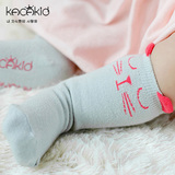 宝宝夏季新生儿米奇男女童卡通袜防滑棉质 婴儿中筒松口0-2-4岁
