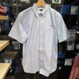 香港代购16春夏FRED PERRY正品男装时尚新款英版短袖衬衫  8271