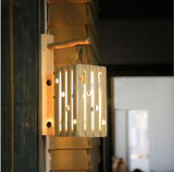 工业风创意茶楼竹子壁灯复古餐厅酒吧咖啡厅农家乐客栈过道壁灯
