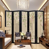 屏风隔断时尚简约现代中式欧式玄关卧室客厅办公折叠布艺实木折屏