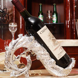 欧式红酒架酒柜装饰品摆件创意客厅树脂酒托现代葡萄酒瓶酒杯架子