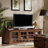 美式乡村简约地中海全实木电视柜客厅组合电视柜上海联邦实木家具