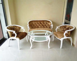 欧式布艺沙发简约客厅宜家法式田园小户型组合转角实木组装沙发椅