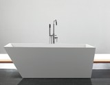 薄边一体式浴缸亚克力独立式 斜方形现代浴缸 1700*800*600mm