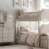 美式乡村白橡木儿童床高低/子母床双层实木全定制家具