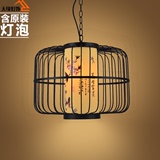 中式吊灯铁艺鸟笼复古创意餐厅酒店茶楼工程灯具走廊艺术灯饰