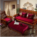 新款秋冬加厚红木沙发坐垫木质沙发垫实木长椅垫单人双人三人组合