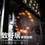 致轩居 创意设计师太阳loft壁灯美式工业风格咖啡厅酒吧工程定制