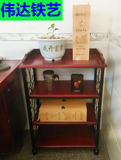 欧式铁艺多层实木置物架木板书架落地层架厨房卫生间客厅收纳架