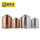 大容量金属茶叶罐不锈钢铁罐普洱茶包装盒铁盒锡罐密封罐桶特价