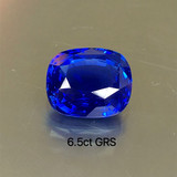 【浩宇珠宝】6.05克拉蓝宝石裸石戒面斯里兰卡皇家蓝 支持款式定
