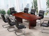 简约现代实木贴皮油漆会议桌办公桌会议条形桌会议桌洽谈桌 长桌