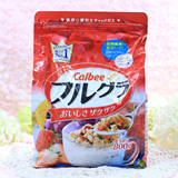 日本Calbee/卡乐比营养早餐 水果颗粒果仁谷物800g冲饮麦片 现货
