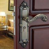 门锁欧式豪华房门执手五金锁具通用型套餐锁芯实木门锁室内 卧室